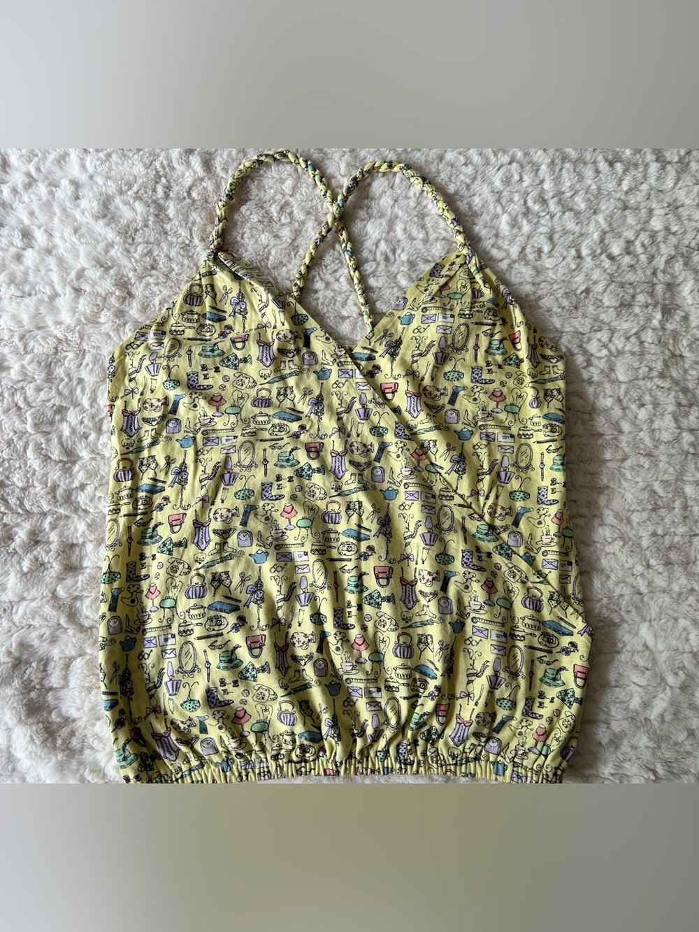 Women Yellow Printed One-Piece Romper